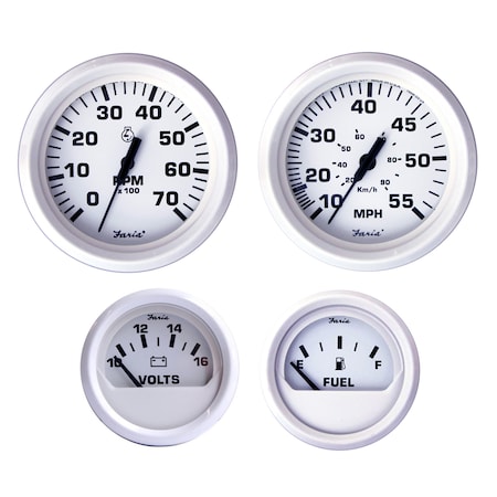 Faria Beede Instruments Dress White Boxed Set - Outboard Motors KT9794